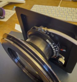 Cable release attached