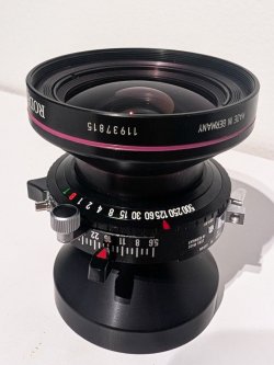 $1100 cad. Sinaron Rodenstock APO 90mm f/5.6 lens, Copal No-0.0