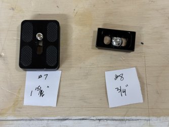 Photoclam PC-30 Ballhead, Arca style plates and lens/camera adapters