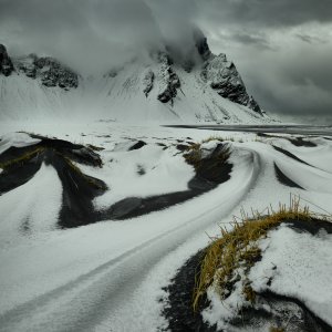 Stokksnes Dunes towards Vestrahorn Iceland